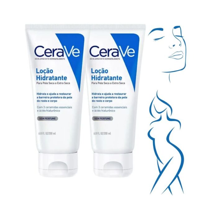 Cerave Loção Hidratante Pele Extra Seca Corpo Rosto 200 Ml
