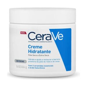 Creme Hidratante Corporal e facial para Pele Seca a Extra Seca Sem Perfume 454g