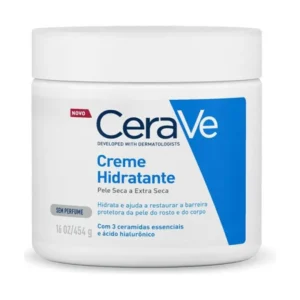 Creme Hidratante Corporal e facial para Pele Seca a Extra Seca Sem Perfume 454g
