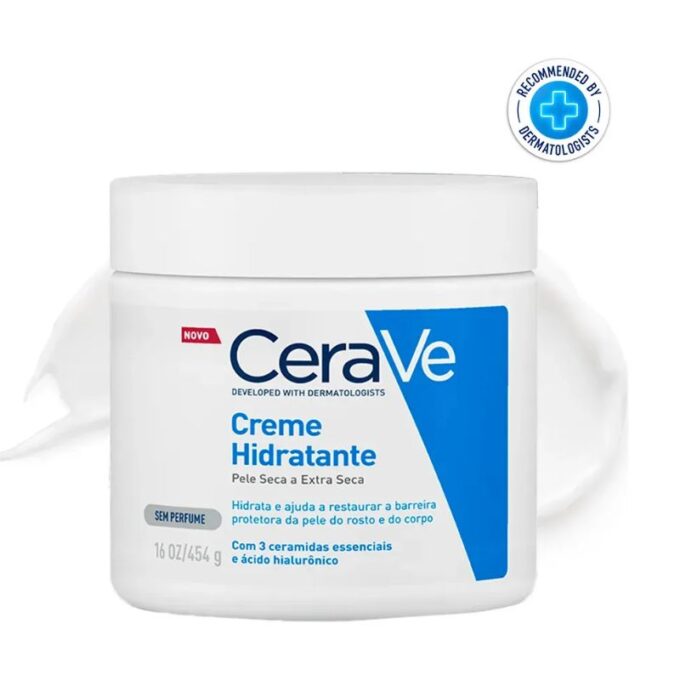 Creme Hidratante Facial e Corporal Ceramidas Ácido Hialurônico CeraVe 454g