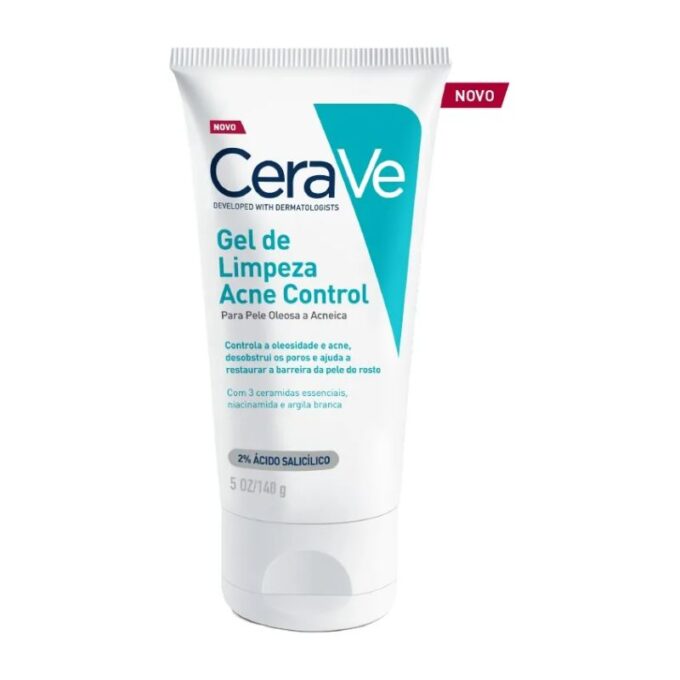 Gel De Limpeza Cerave Acne Control Pele Oleosa Acneica 140g