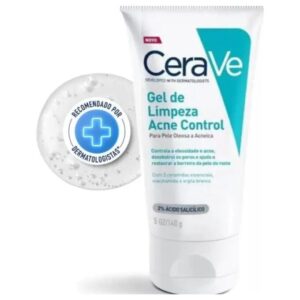 Gel de Limpeza Facial Antiacne Pele Oleosa, Acne Control CeraVe, 140g