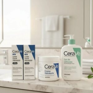 Kit Cerave Gel Limpeza 454g + Creme Hidratante +loção Facial