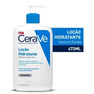 Loção Hidratante Corporal Sem Perfume, com Ceramidas Essenciais e Ácido Hialurônico